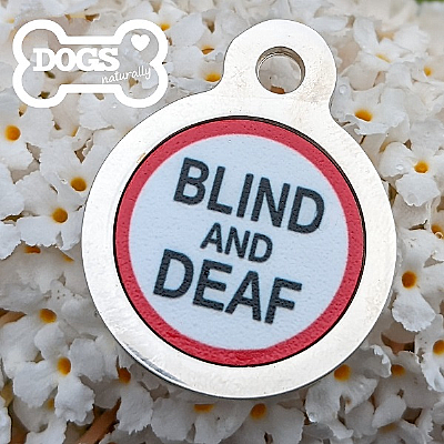 Blind & Deaf Medical Dog ID Tag